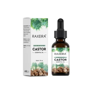 Natural Castor Oil Essential Oil Nourishes the Hair and the Skin Promoting Hair and Eyelash Growth