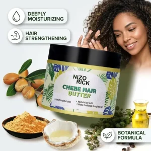Natural Chebe Hair Butter with Argan Coconut Oil for Hair Strengthening Length Retention Deep Moisturizing Cream 150g OEM