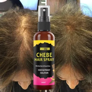 Natural Chebe Oil Hair Spray for Growth Organic Leave-in Treatment Spray for Dry Damaged Curly Hair Anti-Frizz Nourishing