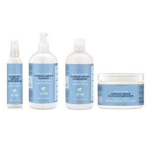 Natural Deep Cleaning Free Sulfate Nourishing Leave in Conditioner Raw Shea Butter Hair Shampoo and Conditioner