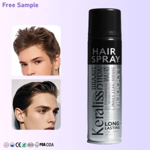 Natural Hair Spray with Strong Hold and Shine Herbal Extracts for All Hair Styles Barbers Men Women