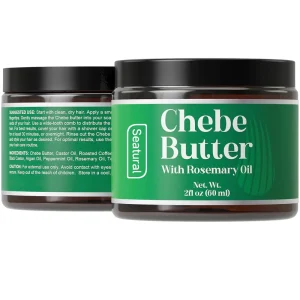 Natural Herbal Chebe Butter Hair Growth Mask with Rosemary Tea Tree Oil Hair Care Treatment Mask