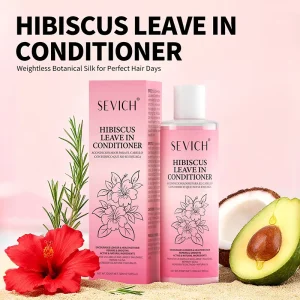 Natural Hibiscus Hair Cream Conditioner Herbal Repair Damage Hibiscus Essential Oil Leave in Hair Conditioner