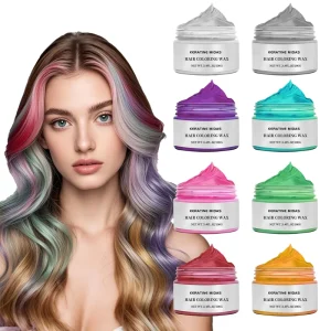 Natural Ingredients Washable Coloring Hair Wax Dye Styling Temporary Clay Hair Color Wax for Men and Women