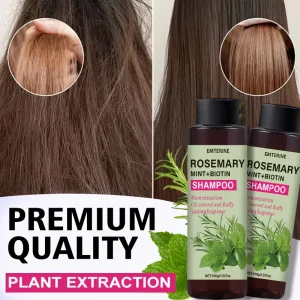Natural Mint & Rosemary Shampoo Deep Cleansing Cooling Nourishing Hair Shampoo