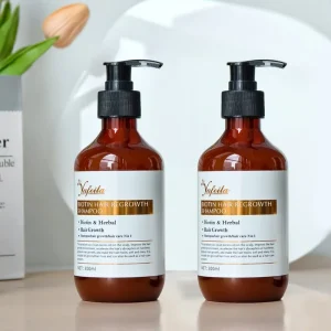 Natural Organic 300ml Hair Care Kit Biotin Shampoo Conditioner for Thickening Regrowth Anti-Dandruff Smoothing Cream Gel