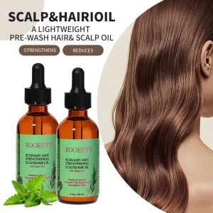 Natural Organic Rosemary Batana Oil Hair Care Essential Oil Scalp Care Serum Fast Absorption Herbal Hair Treatment Growth Oil