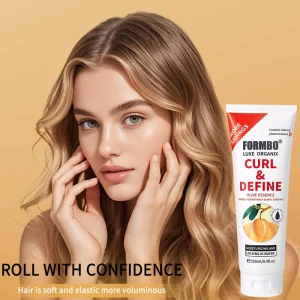 Natural Plant Essence Nourishes Dry Strands Anti Frizz High Definition Voluminous Shiny Styling 250ml Curl Hair Essence Cream