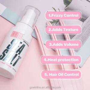 Natural Sea Salt Spray Hair Volumizer Texturizing Matte Finish Styling Mist for Beachy Waves Salon Grade