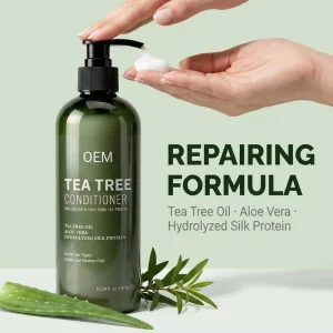 Natural Tea Tree Conditioner Deep Repairing Nourishing Anti Frizz Smoothing Hair Care Low MOQ