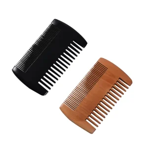 Natural Wooden Beard Comb Anti Static Wood Mustache Comb for Men