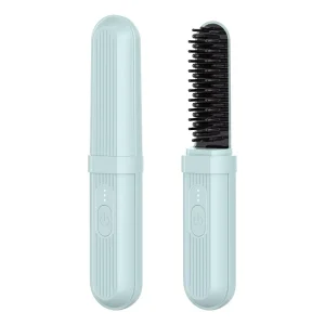 Negative Ion Straight Hair Comb Wireless Portable Ceramic Hair Styling Comb for