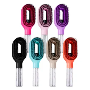 New Arrival 2 in 1 Water Hair Mist Brush Wet & Dry Brush That Detangles Refreshes and Smooths Anti static Comb Spray Comb