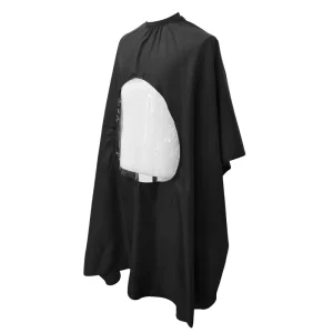 New Design Hairdresser Cape With Middle Transparent Salon Waterproof Anti Static Barber Hairdressing Shawl Hair Cutting Capes