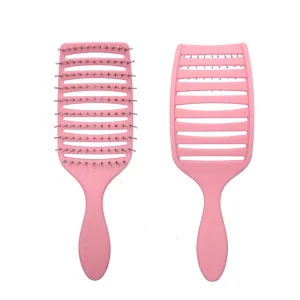 New Design Professional Hair Brush Massage Scalp Nylon Curved Wave Vented Curly Hair Brush