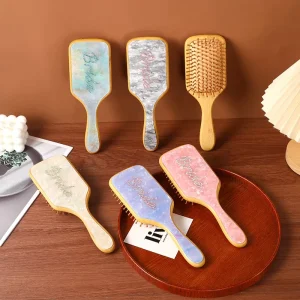New European and American Acetic Acid High Beauty Patch Air Cushion Massage Comb Smooth Hair Anti Static Portable Fluffy Comb