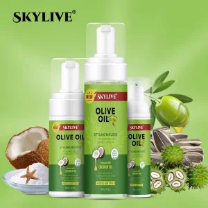 New Hair Mousse Styling Curly Mousse Alcohol Free for 4C Hair Braid Strong Hold Long Lasting Natural Curly Hair Foam Mousse