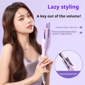 New Launch 28MM Set 10 Second Rotating Waving Long Hair Ceramic Hair Curler Portable Hair Curler Automatic Curling