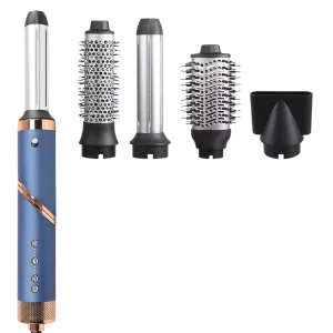 New Multi Styler Long Barrel Curling Iron Hot Air Brush Hair Straightener 6 in 1 Multifunctional Hair Styling Tool