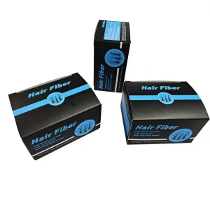 New Style Price Low MOQ Hair Building Fibers Product Packaging Folders with Sponge Lining Embossing Custom Printing