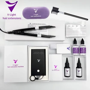 New Trend V light Machine Tape in Hair Extensions Kit 100% Human Hair Extension Tool