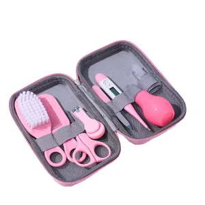 Newborn Baby Nursery Healthcare and Grooming Infant Hairbrush Comb Kit with Child Friendly Design PP Material