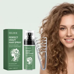 No Rinse Styling Spray Set Creates Voluminous Hairstyle Long Lasting Hold Non Sticky Mild Formula Does Not Damage Hair