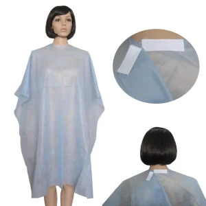 Nonwoven Disposable Hairdressing Cape Hair Cutting Cloth Barber Salon Capes Disposable Plastic Hair Cutting Apron