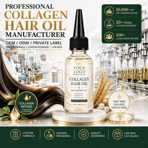 Nourishing Available 100% Pure Natural Pure Argan Oil 30ML Collagen Hair Serum for Frizzy Hair for Adults