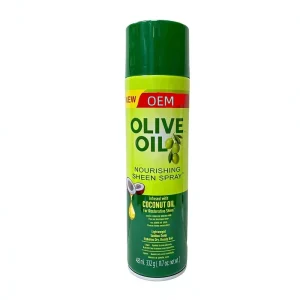 Nourishing Coconut Oil Hair Sheen Spray Frizz Control Olive Oil Essential Treatment Smooth Hydrating Moisturising Hair Oil Spray