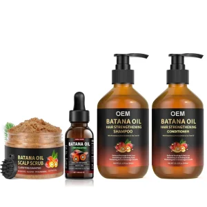 Nourishing Hair Care Shampoo Batana Oil Hair Growth Hair Repair Loss Prevention Pure Organic Natural Kit