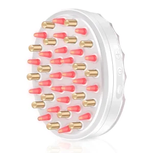 Novebeauty Custom Logo Electronic Hair Growth Therapy Comb LED Detangle and Regain Hair Regrowth Scalp Massage Device