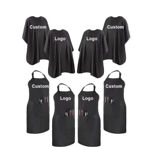 Nylon Barber Cape Waterproof Salon Large Hair Cutting Cape Haircut Apron for Men With Adjustable Snap Closure Color Capes