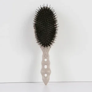 Nylon Boar Bristle Air Cushion Scalp Massage Brush Plastic Curved Biodegradable Wheat Straw Hair Brush