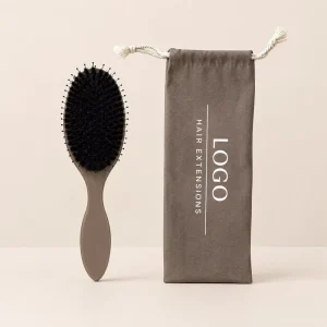 Nylon Boar Bristle Detangling Hair Brush with Plastic Handle Scalp Massage Hair Extensions Brush Common Comb Type for Home Use