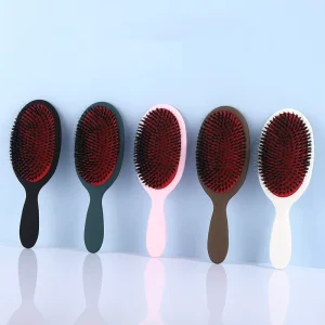 Nylon Teeth Boar Bristle Scalp Massage Hair Extension Cushion Brush Oval Paddle Hair Brushes for Women Curly