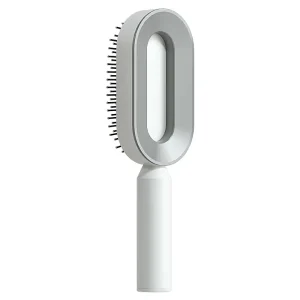 Nylon Women’s Hairbrush for Salon Hairdressing Scalp Massage Comb with Curly Bristle for Detangling Hair