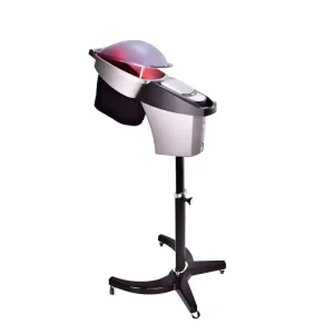 O3 Ozone Micro Mist Hair Steamer Stand Style with 7 LED Lights Salon Red Blue for Hair Treatment for Spa Use