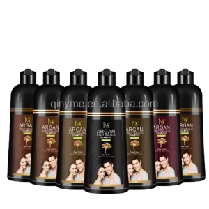 ODM OEM Brand 100% Cover Grey Hair Hair Color Shampoo 7 Colorful Fashion Ammonia Free Magic Permanent Herbal Hair Dye Shampoo