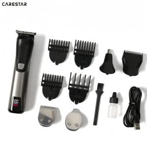 OEM 5 in 1 Salon Grade 6800RPM Barber Clippers Electric Rechargeable Cordless Professional Hair Cut Trimmer Hair Clipper for Men