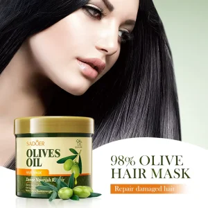 OEM 500ml Private Label Natural Nourishing Moisturizing Smoothing Hair Repairing Olive Oil Hair Mask for Hair Care