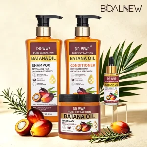 OEM Batana Oil Hair Growth Pure Organic Natural Repair Dry Damaged Frizzy Hair Deep Nourishing Shampoo Conditioner Set Shampoo