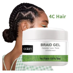 OEM Big Size Extra Hold Loc Twist Conditioning Shining Braid Gel Strong Hold Hair Styling Gel