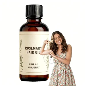 OEM Biotin Rosemary Hair Growth Oil 100% Pure Vitamin Serum for Fast Regrowth Scalp Nourishment Hair Strengthening Treatment