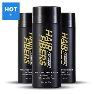 OEM Black Instant Waterproof Hair Build Fibers Spray Fill in Fine and Thinning Hair for an Instantly Thicker