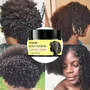OEM Castor Oil Curl Cream for Adults Herbal Based Moisturizer That Defines Curls Controls Frizz Boosts Shine
