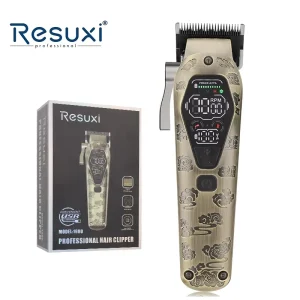 OEM Cordless Hair Clippers 3-Speed Pro Barber Salon Hair Cutting Clipper Metal Hair Clipper with Ceramic Blade