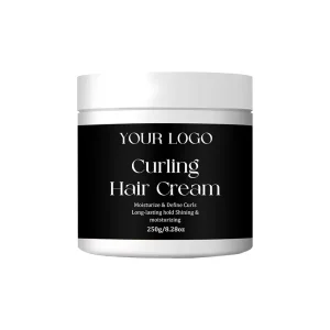 OEM Curl Cream for 4C Hair Shea Butter Curl Defining Cream Anti Frizz Moisturizing Styling Cream Private Label Custom