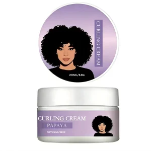 OEM Custom Organic Natural Hair Care Curling Styling Products Gel Wax Hair Curl Enhancers Defining Cream for Black Women Kids
