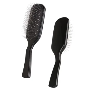 OEM Custom Paddle Hair Brush with Steel Pin Air Cushion Detangling Salon Professional Brush for Thick Curly Hair